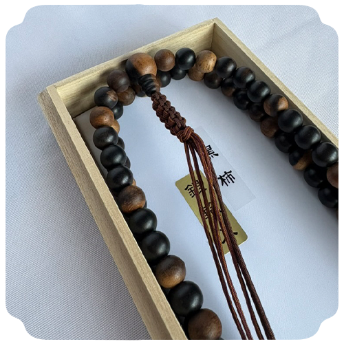 曹洞宗 百八玉念珠 黒柿共仕立 画像2