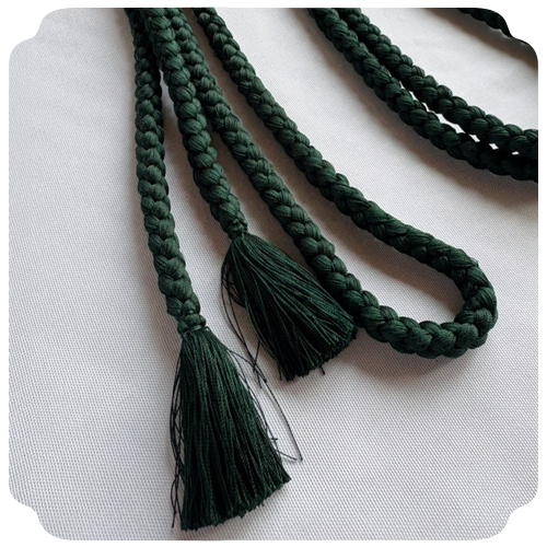 正絹手巾 四ツ目 二重巻 画像3