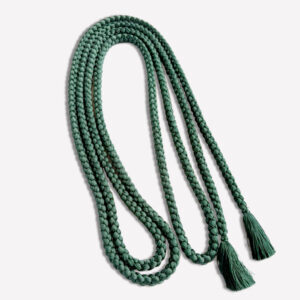 正絹手巾　四ツ目　二重巻　280cm 青黒色／古代紫色／濃鼠色